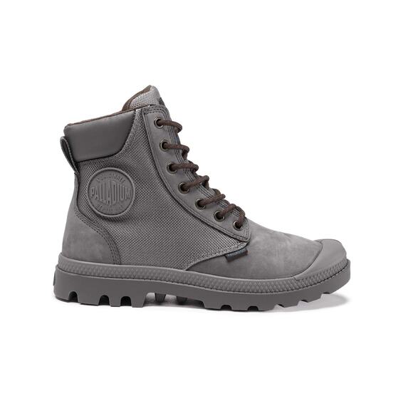 NEW Palladium Pampa Sport Cuff WPN Boots 73234-070-M Granite Gray Mens Size 4.5 - Picture 1 of 9